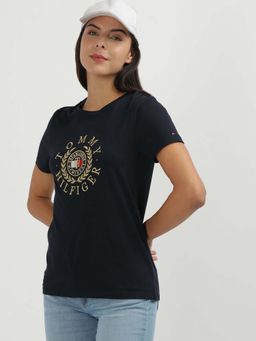 Tommy Hilfiger - Womens Blue Color T-Shirt