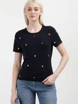 Tommy Hilfiger - Womens Navy Blue Color T-Shirt