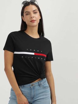 Tommy Hilfiger - Womens Black Color T-Shirt