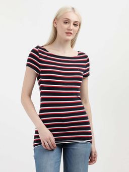 Tommy Hilfiger - Womens Navy Blue Color T-Shirt