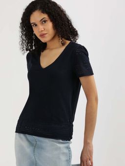 Tommy Hilfiger - Womens Blue Color Top