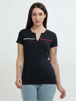 Tommy Hilfiger - Womens Navy Blue Color T-Shirt