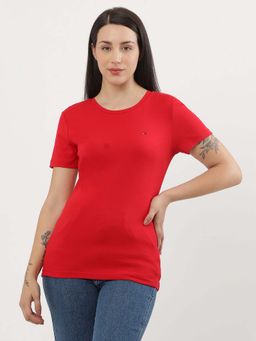Tommy Hilfiger - Womens Red Color T-Shirt