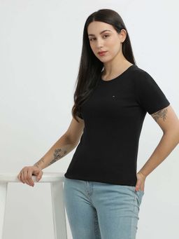 Tommy Hilfiger - Womens Black Color T-Shirt