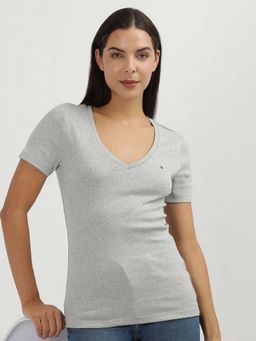Tommy Hilfiger - Womens Grey Color T-Shirt