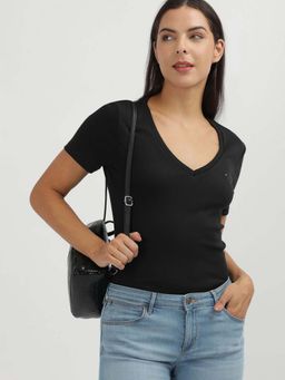 Tommy Hilfiger - Womens Black Color T-Shirt