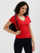 Red color option, Sold out, Currently selected