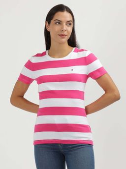 Tommy Hilfiger - Womens Pink Color T-Shirt