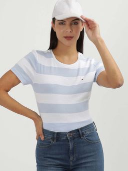 Tommy Hilfiger - Womens Blue Color T-Shirt