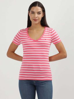 Tommy Hilfiger - Womens Pink Color T-Shirt
