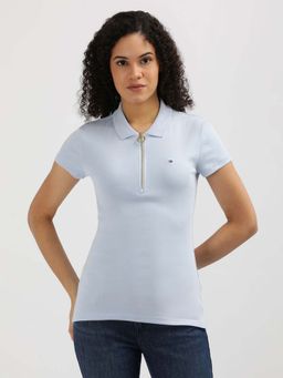 Tommy Hilfiger - Womens Blue Color Polo T-Shirt