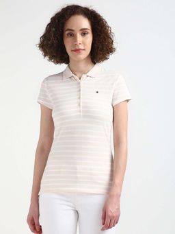 Tommy Hilfiger - Womens White Color Polo T-Shirt