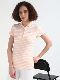 Tommy Hilfiger - Womens Orange Color T-Shirt