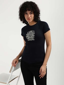Tommy Hilfiger - Womens Blue Color T-Shirt
