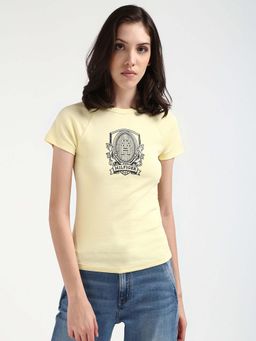 Tommy Hilfiger - Womens Yellow Color T-Shirt