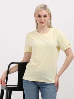 Tommy Hilfiger - Womens Yellow Color T-Shirt