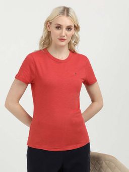 Tommy Hilfiger - Womens Red Color T-Shirt
