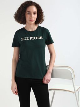 Tommy Hilfiger - Womens Green Color T-Shirt