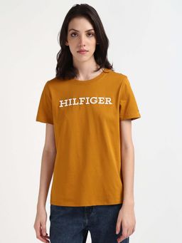 Tommy Hilfiger - Womens Mustard Color T-Shirt