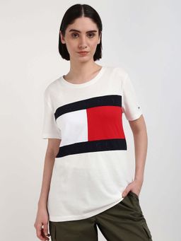 Tommy Hilfiger - Womens White Color T-Shirt