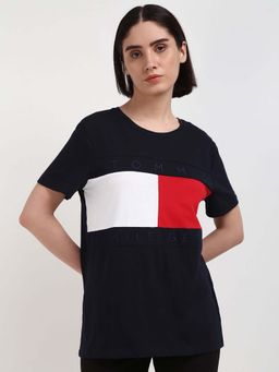 Tommy Hilfiger - Womens Blue Color T-Shirt