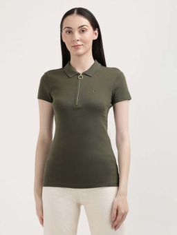 Tommy Hilfiger - Womens Green Color Polo T-Shirt