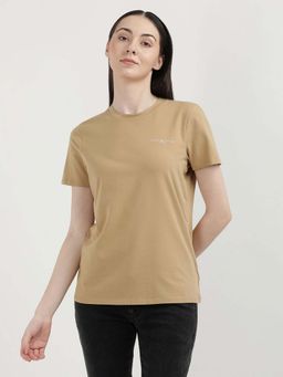 Tommy Hilfiger - Womens Beige Color T-Shirt