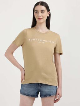 Tommy Hilfiger - Womens Beige Color T-Shirt
