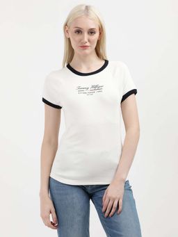 Tommy Hilfiger - Womens White Color T-Shirt