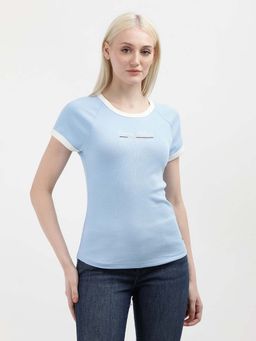 Tommy Hilfiger - Womens Blue Color T-Shirt