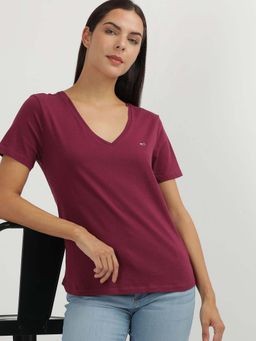 Tommy Hilfiger - Womens Mauve Color T-Shirt (Pack of 2)