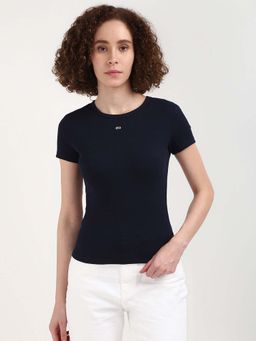 Tommy Hilfiger - Womens Navy Blue Color T-Shirt