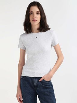 Tommy Hilfiger - Womens Grey Color T-Shirt