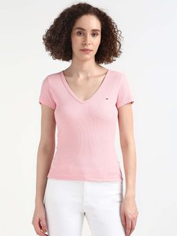 Tommy Hilfiger - Womens Pink Color T-Shirt