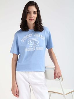 Tommy Hilfiger - Womens Blue Color T-Shirt