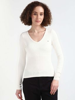 Tommy Hilfiger - Womens White Color T-Shirt