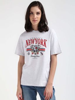 Tommy Hilfiger - Womens Grey Color T-Shirt