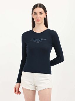 Tommy Hilfiger - Womens Blue Color T-Shirt