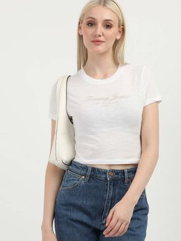 Tommy Hilfiger - Womens Grey Color T-Shirt
