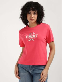 Tommy Hilfiger - Womens Pink Color T-Shirt