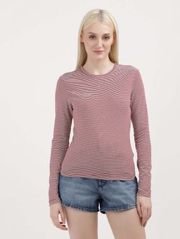 Tommy Hilfiger - Womens Red Color T-Shirt