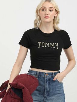 Tommy Hilfiger - Womens Black Color T-Shirt