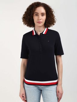 Tommy Hilfiger - Womens Blue Color Polo T-Shirt