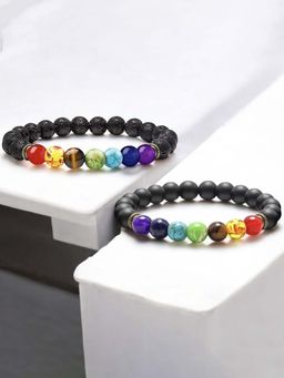 Jewels Galaxy - Men Elegant Chakra Multi-Color Bracelets
