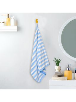 Voncasa - Von Casa Polyester Blue & White Bath Towel