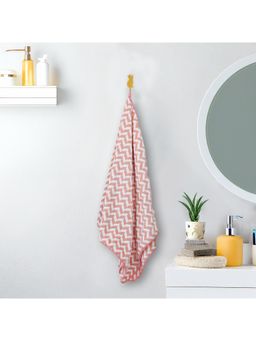 Voncasa - Von Casa Polyester Orange & White Bath Towel