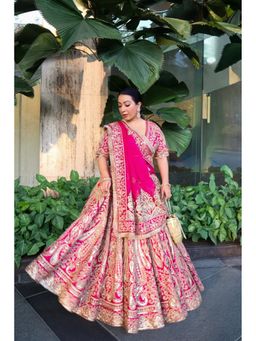 Sheetal Batra - Amirah Pink Lehenga With Blouse And Dupatta