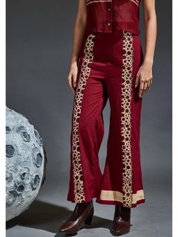 Banana Labs - Women Crater Molten Maroon Pant