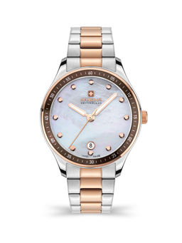 HANOWA - Ajoie White, Mother Of Pearl Dial Analog Watch For Women - HAWLH2200360 (M)