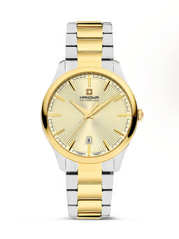 HANOWA - Simmen Yellow Gold Dial Analog Unisex Watch - HAWUH0001760 (M)